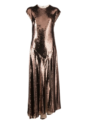 Philosophy Di Lorenzo Serafini pleated sequinned gown - Pink