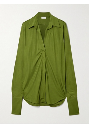 Dries Van Noten - Satin-jersey Shirt - Green - x small,small,medium,large