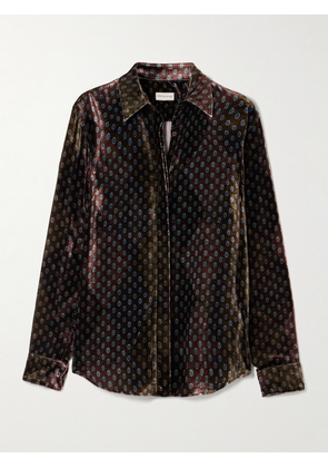 Dries Van Noten - Printed Velvet Shirt - Brown - FR 34,FR 36,FR 38,FR 40,FR 42,FR 44