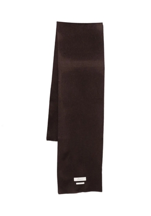 Jacquemus frayed cashmere scarf - Brown