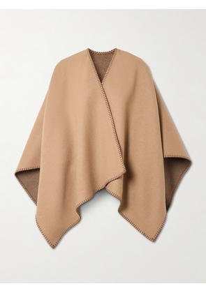 Purdey - Welbeck Reversible Whipstitched Checked Cashmere-blend Cape - Brown - One size