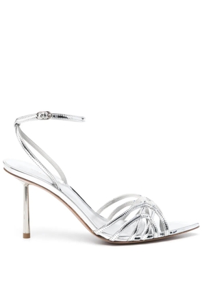 Le Silla 80mm Bella leather sandals - Silver