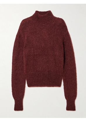 Dries Van Noten - Mohair-blend Sweater - Burgundy - x small,small,medium,large