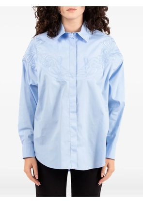 DONDUP embroidered shirt - Blue