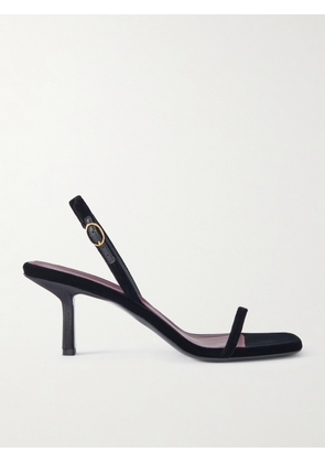 NEOUS - Noqui Velvet Sandals - Black - IT35,IT36,IT36.5,IT37,IT37.5,IT38,IT38.5,IT39,IT39.5,IT40,IT41