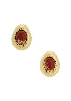 ANNI LU Cherry On Top Earrings in Red.