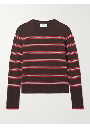La Ligne - Lean Lines Striped Cashmere Sweater - Brown - xx small,x small,small,medium,large,x large