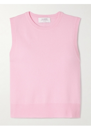 La Ligne - Liam Cashmere Tank - Pink - xx small,x small,small,medium,large,x large