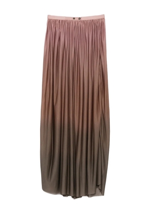 Faliero Sarti ombre pleated skirt - Brown
