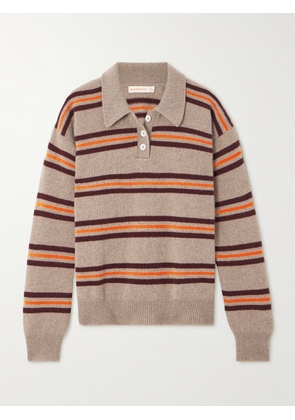 &Daughter - Edith Striped Wool Polo Sweater - Multi - x small,small,medium,large,x large