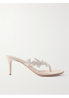 Gianvito Rossi - 70 Leather Sandals - Off-white - IT36,IT36.5,IT37,IT37.5,IT38,IT38.5,IT39,IT39.5,IT40,IT40.5,IT41,IT41.5,IT42