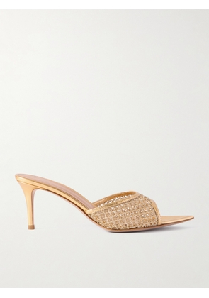 Gianvito Rossi - Sienna 70 Leather Mules - Gold - IT35,IT36,IT36.5,IT37,IT37.5,IT38,IT38.5,IT39,IT39.5,IT40,IT40.5,IT41,IT41.5,IT42