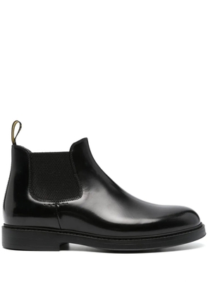 Doucal's leaher ankle boots - Black