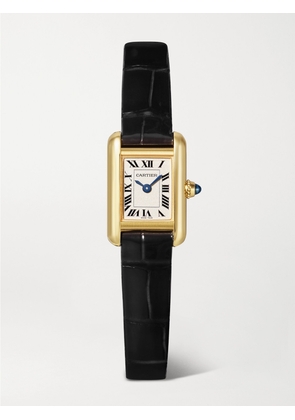 Cartier - Tank Louis Cartier 16.5mm Mini 18-karat Gold And Alligator Watch - One size