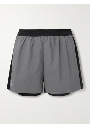 ON - Lumos Performance Layered Recycled-shell Shorts - Gray - x small,small,medium,large,x large