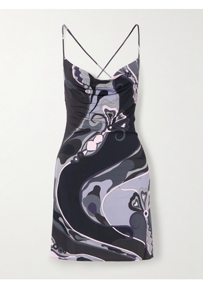 PUCCI - Printed Satin-jersey Mini Dress - Multi - IT38,IT40,IT42,IT44,IT46,IT48