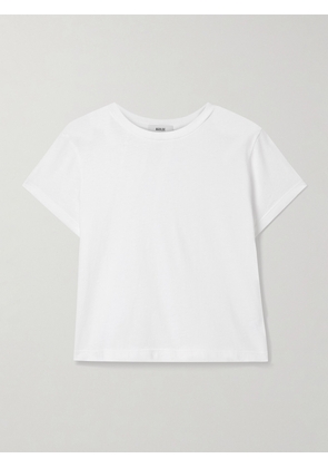 AGOLDE - Adine Cropped Organic Cotton-jersey T-shirt - White - x small,small,medium,large,x large
