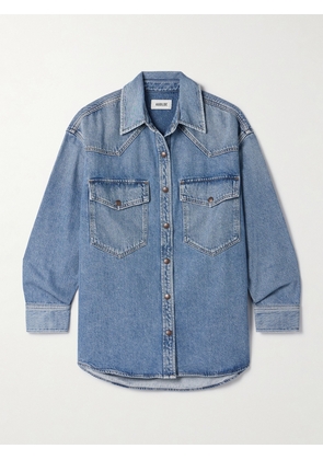 AGOLDE - Lotta Denim Shirt - Blue - x small,small,medium,large,x large