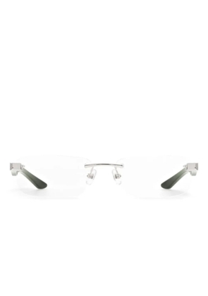 Maybach eyewear The Artist rectangle-frame glasses - Silver