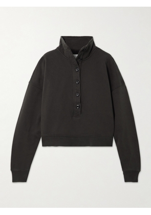 Citizens of Humanity - Mirelle Cropped Cotton-jersey Sweatshirt - Brown - x small,small,medium,large,x large