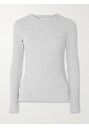 Citizens of Humanity - Bina Ribbed Jersey Top - Gray - x small,small,medium,large,x large