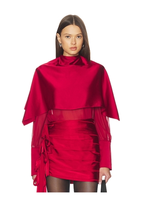 ET OCHS Aurelia Top in Red. Size 0. Also in 4, 6.