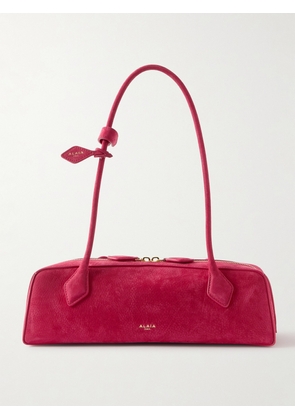 Alaïa - Le Teckel Medium Nubuck Shoulder Bag - Pink - One size