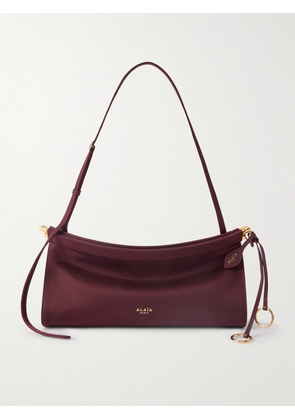Alaïa - Le Click E/w Medium Satin-twill Shoulder Bag - Burgundy - One size