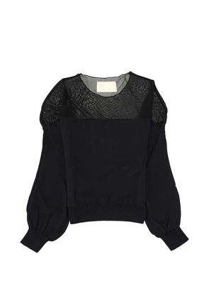 Circus Hotel long-sleeve round-neck top - Black