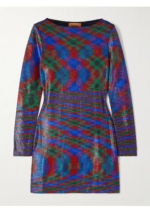 Missoni - Striped Metallic Jersey Mini Dress - Multi - IT36,IT38,IT40,IT42,IT44,IT46,IT48