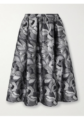 Dries Van Noten - Pleated Brocade Midi Skirt - Black - FR 34,FR 36,FR 38,FR 40,FR 42,FR 44