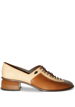 PUCCI Deby panelled leather loafers - Neutrals