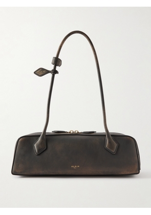 Alaïa - Le Teckel Medium Textured-leather Shoulder Bag - Brown - One size