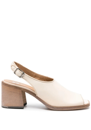 Moma square-toe slingback sandals - Neutrals