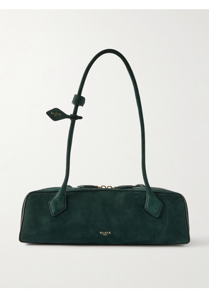 Alaïa - Le Teckel Medium Nubuck Shoulder Bag - Green - One size