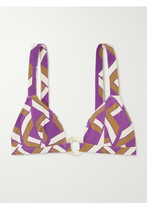 Eres - Must Embellished Printed Triangle Bikini Top - Multi - FR 36,FR 38,FR 40,FR 42,FR 44