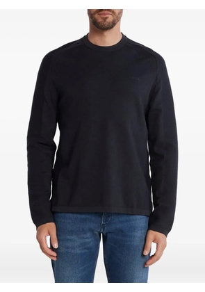 BOSS raglan-sleeve logo sweatshirt - Blue