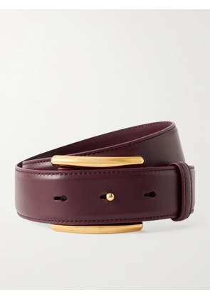 Alaïa - Embellished Leather Belt - Burgundy - 65,70,75,80,85