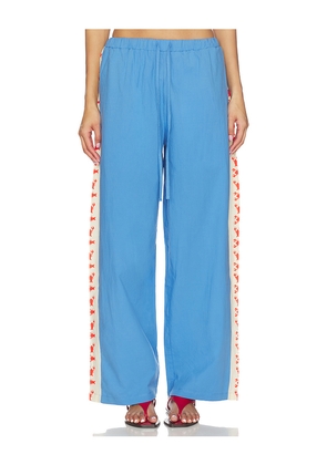Araminta James Lobster Pant in Blue. Size L. Also in M, S, XL, XS.