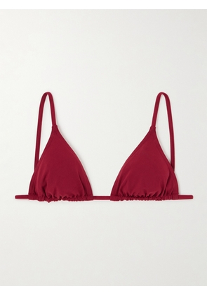 Eres - Les Essentiels Mouna Ribbed Triangle Bikini Top - Red - FR 38,FR 40,FR 42,FR 44