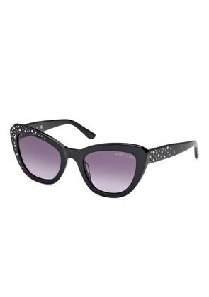 GUESS EYEWEAR geometric-frame sunglasses - Black