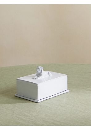 Astier De Villatte - Lion Ceramic Butter Dish - White - One size