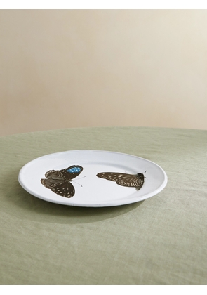 Astier De Villatte - + John Derian Printed Ceramic Plate - White - One size