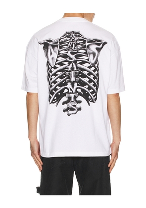 ALLSAINTS Anatomica Crew Tee in White. Size L. Also in S, M, XL/1X.