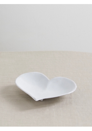 Astier De Villatte - Coeur Ceramic Dessert Plate - White - One size