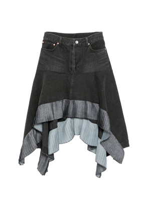 sacai denim midi skirt - Black