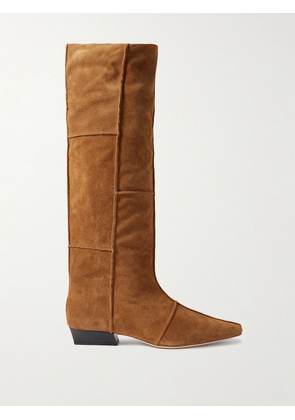 STAUD - Wally Suede Knee Boots - Brown - IT35,IT36,IT36.5,IT37,IT37.5,IT38,IT38.5,IT39,IT39.5,IT40,IT40.5,IT41,IT41.5,IT42
