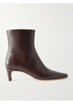 STAUD - Wally Leather Ankle Boots - Brown - IT35,IT35.5,IT36,IT36.5,IT37,IT37.5,IT38,IT38.5,IT39,IT39.5,IT40,IT40.5,IT41,IT41.5,IT42