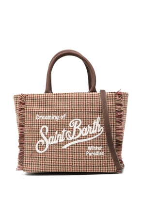 MC2 Saint Barth fringed embroidered tote bag - Brown