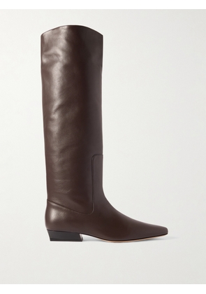 STAUD - Wally Leather Knee Boots - Brown - IT35,IT36,IT36.5,IT37,IT37.5,IT38,IT38.5,IT39,IT39.5,IT40,IT40.5,IT41,IT41.5,IT42